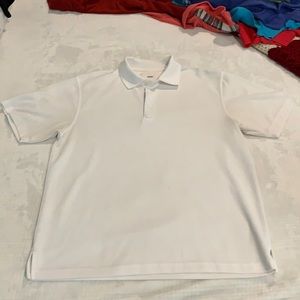 White athletic polo